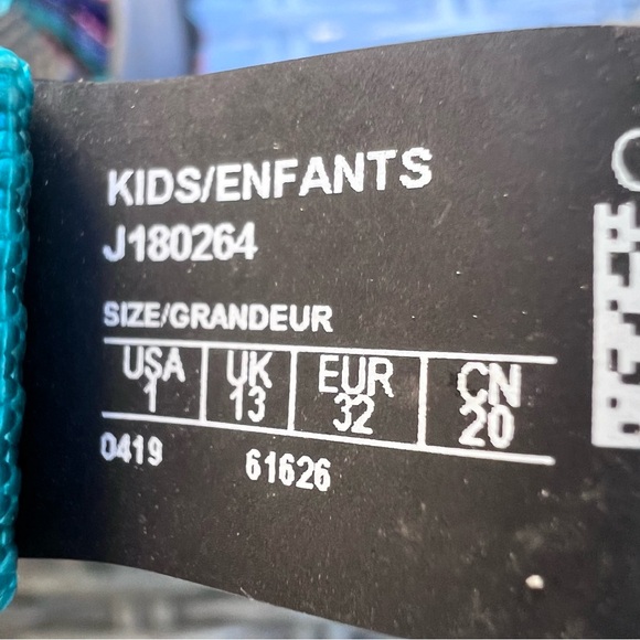 Chaco Kids ZX/1 Ecotread Sandal Teal Break Size 1 - Picture 8 of 11